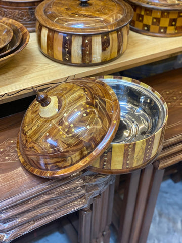 Wooden crockery Hotpot export premium quality