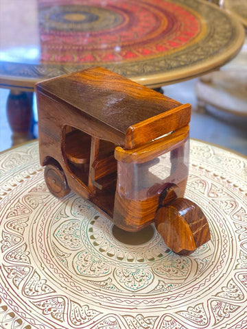 Wooden auto rickshaw Toy export premium quality