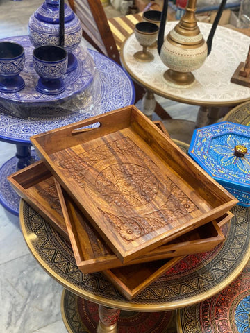 Wooden trays export premium quality