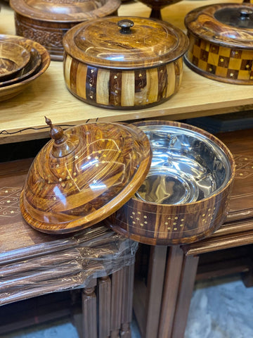 Wooden crockery Hotpot export premium quality