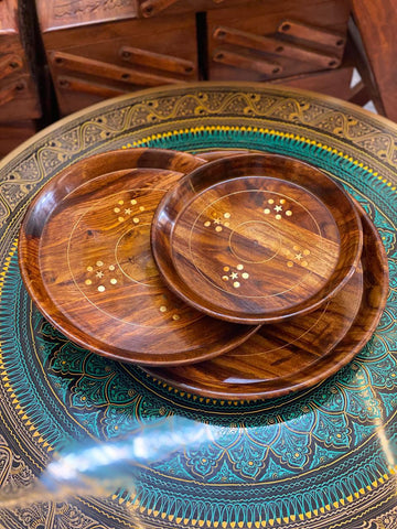 Wooden plates export premium quality