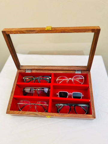 Wooden glasses tray box  export premium quality