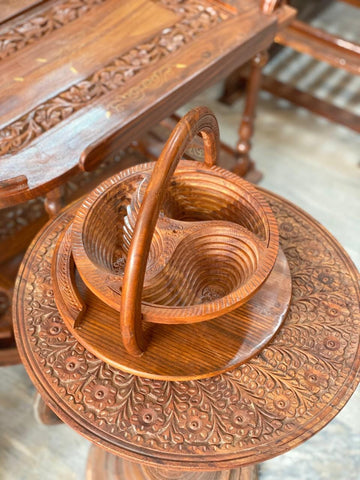 Wooden Dry fruit tray export premium quality