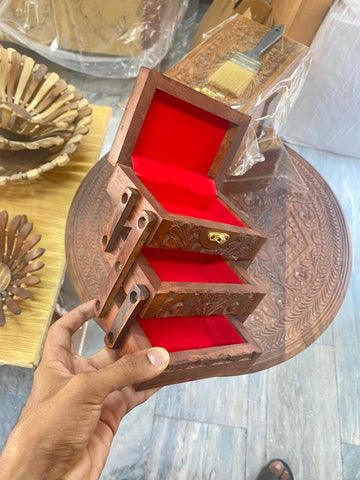 Wooden make up box  export premium quality