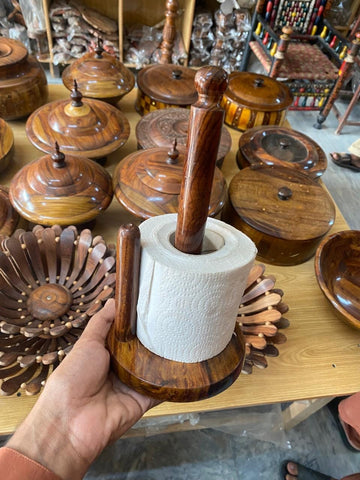 Wooden tissue stand export premium quality